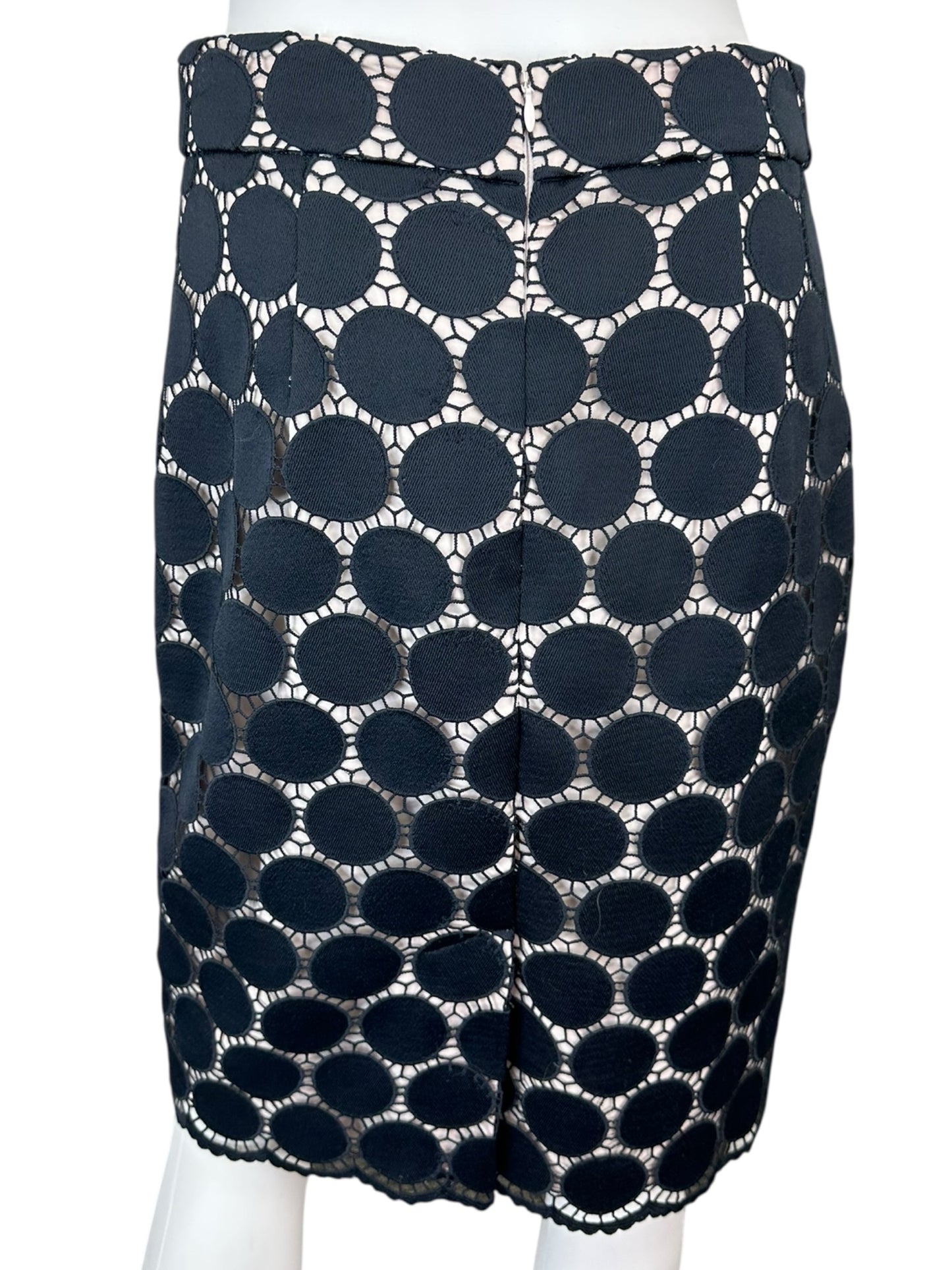 Kate Spade Navy Eyelet Pencil Skirt Size 4