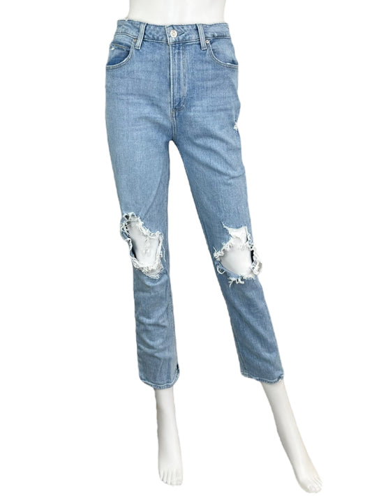 PAIGE Light Wash Sarah Slim Jeans Size 28