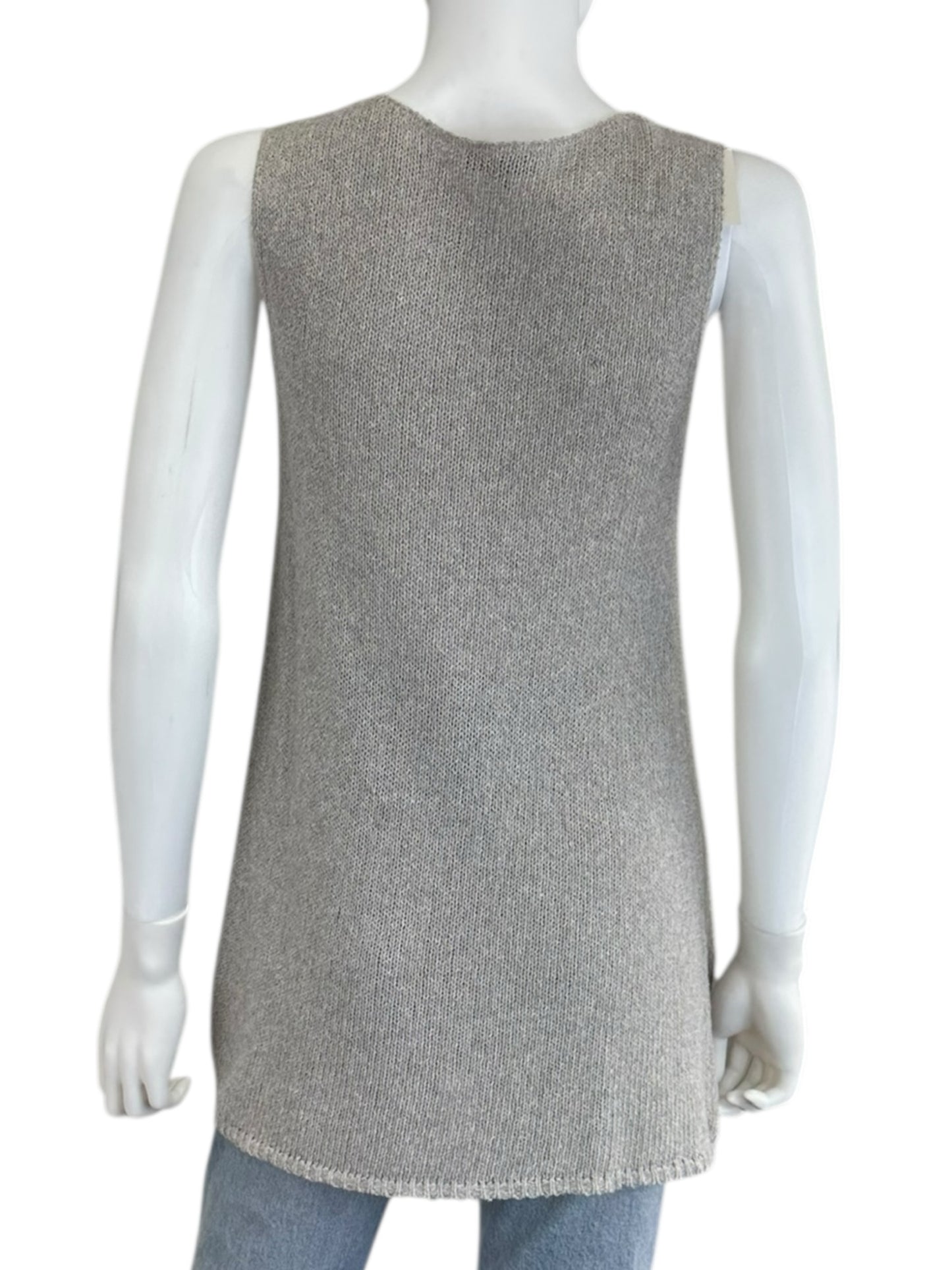 LAFAYETTE 148 NEW YORK Grey Knit Tank Size M