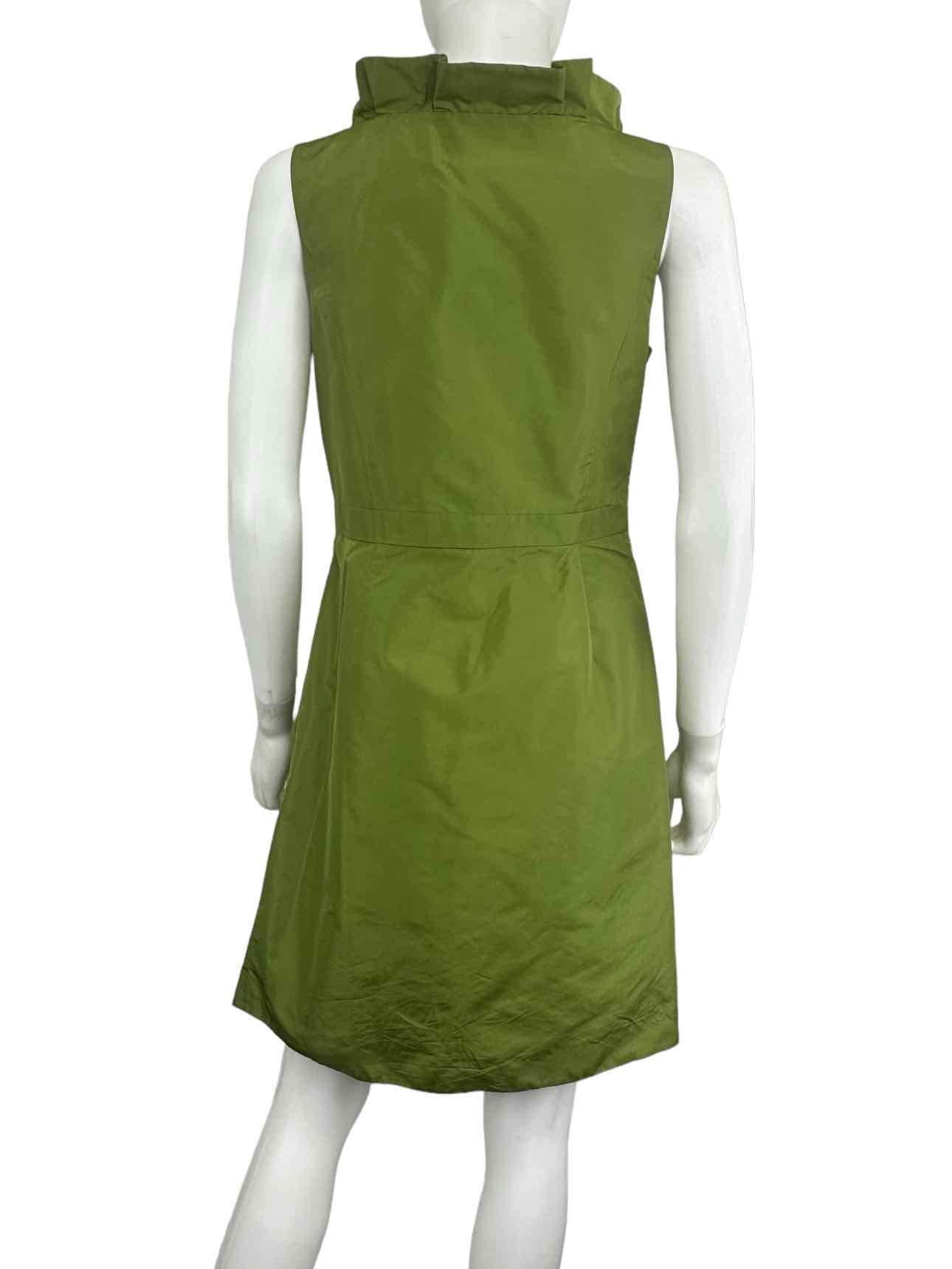 J. Crew Green Silk Cocktail Dress Size 6