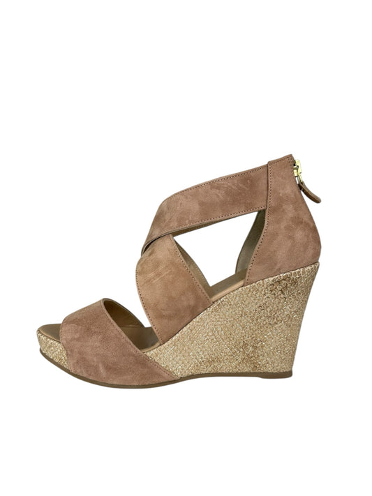 CORDANI Brown Suede Wedge Sandals Size 39