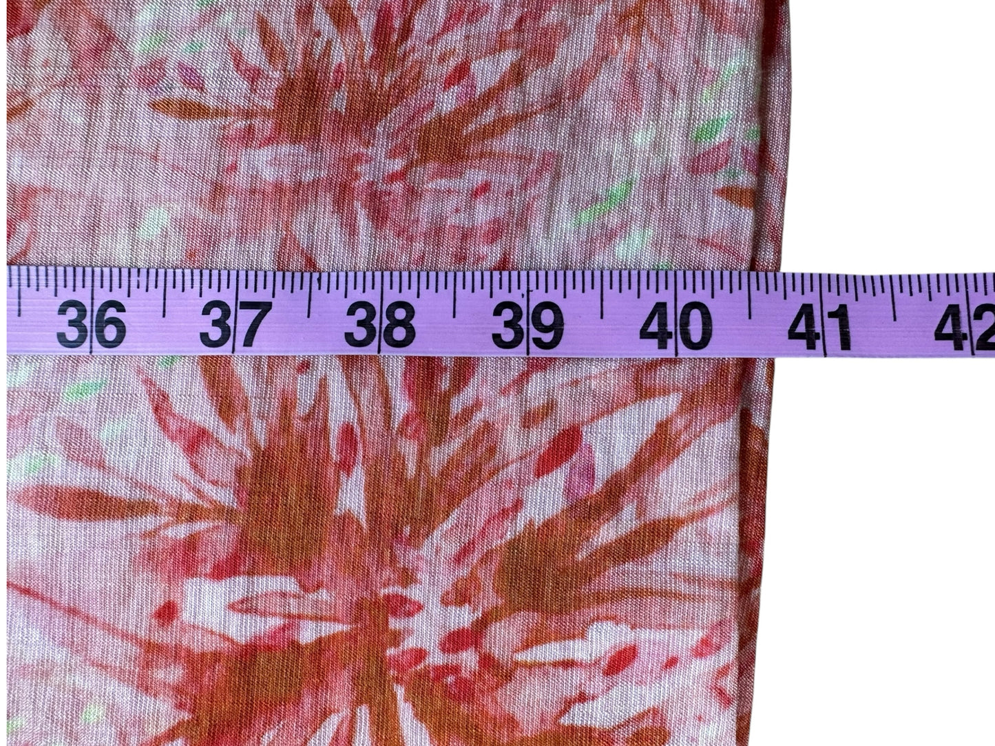 LUCY PARIS WT Coral Watercolor Wide Leg Pants XS