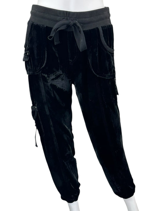 Marrakech Black Velour Joggers Size XS
