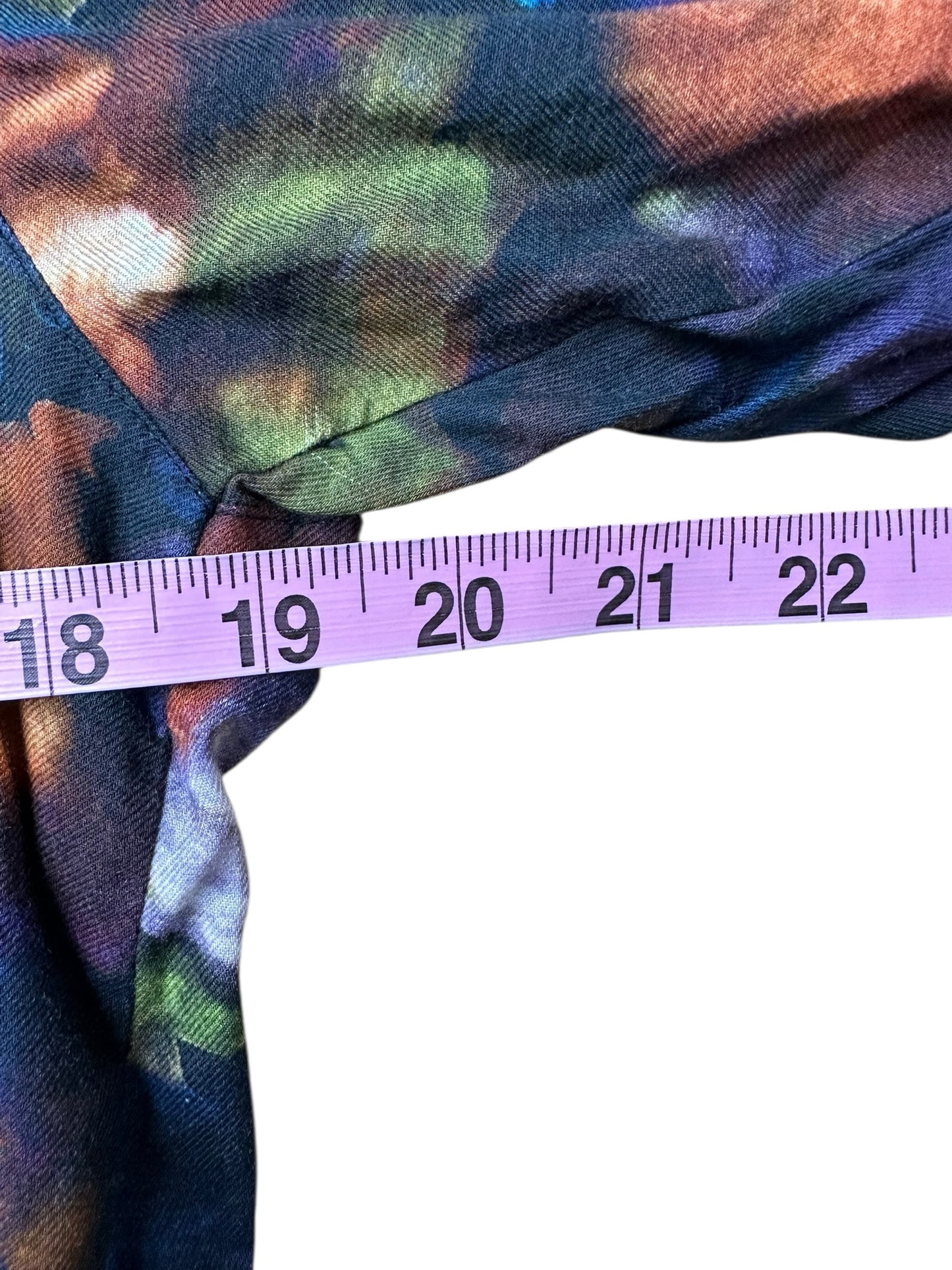 LILLA P 100% Cotton Watercolor Button-Down Shirt Size S