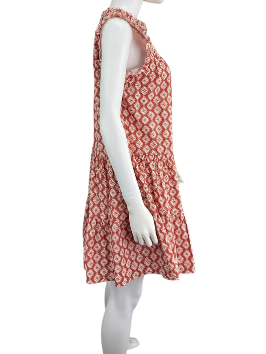 PINCH Red Print Mini Dress Size S