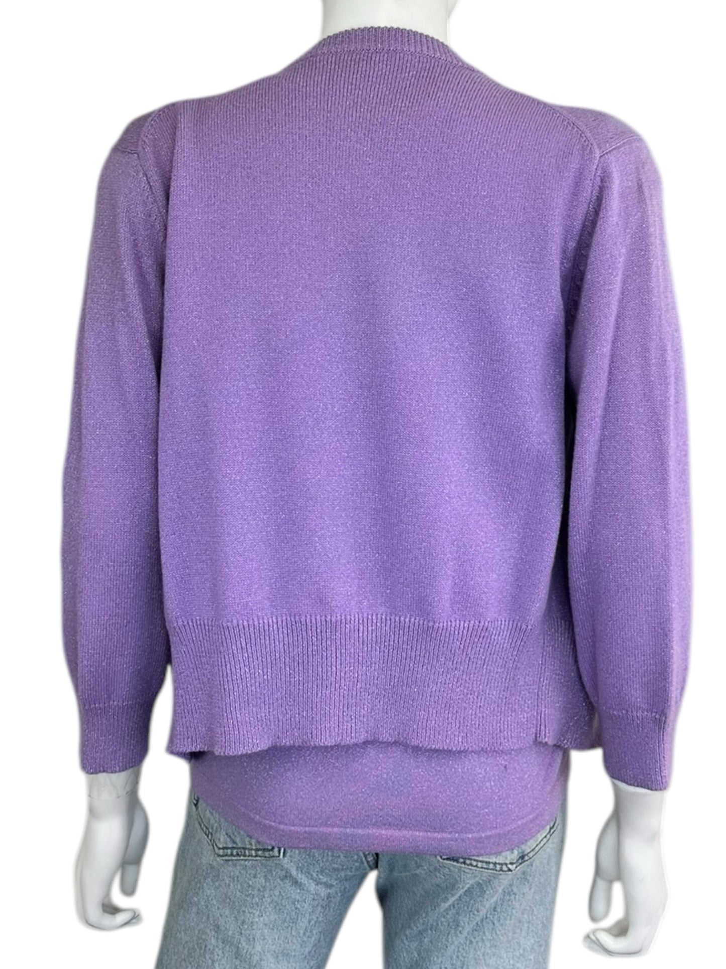 michael kors Cashmere Blend Purple 2 PC Knit Set Size M