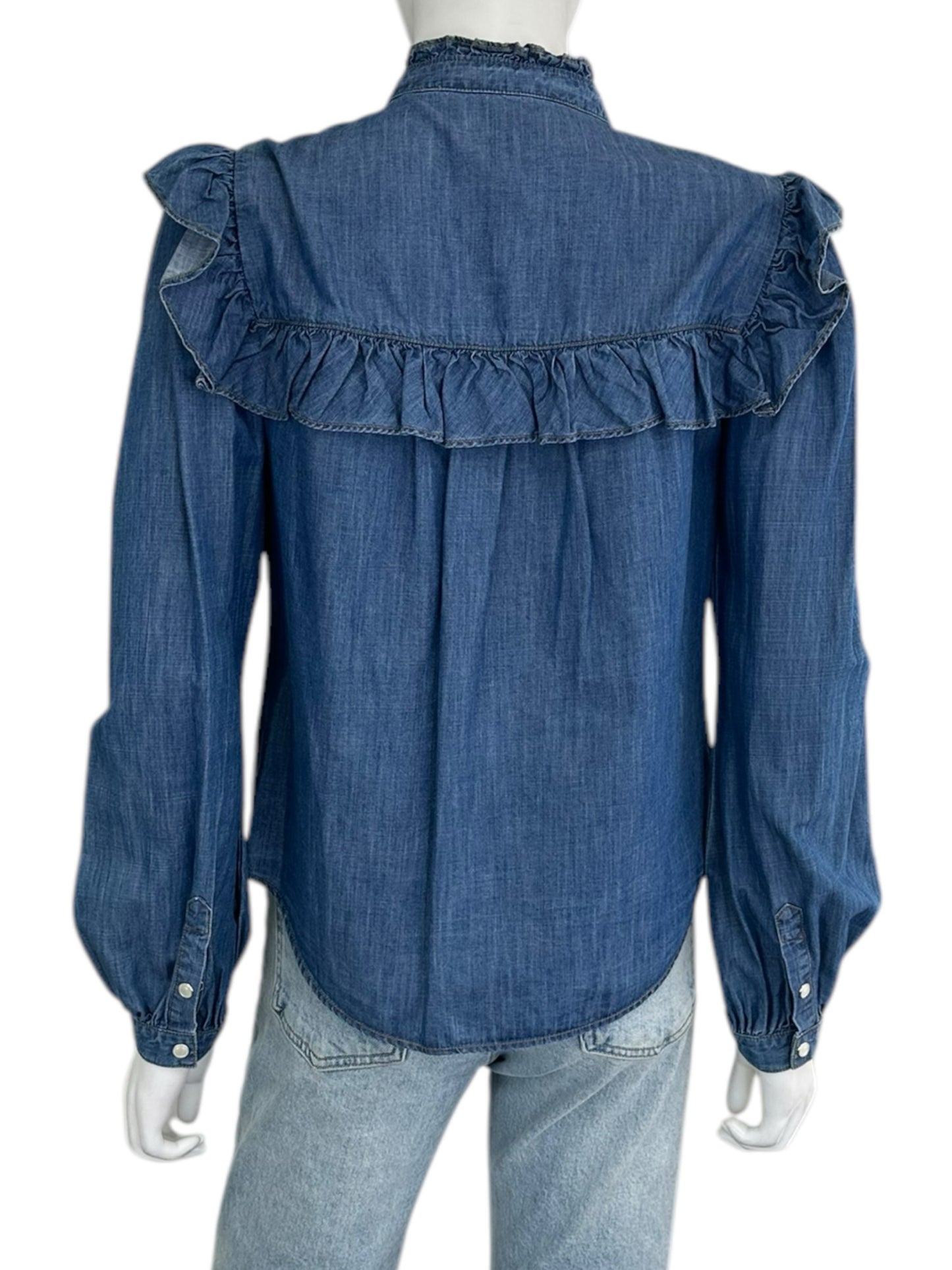 VERONICA BEARD Demin Blouse Size 2
