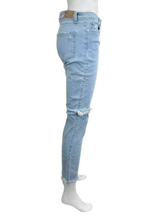 PAIGE Light Wash 'Hoxton Ankle' Straight Leg Jeans Size 28