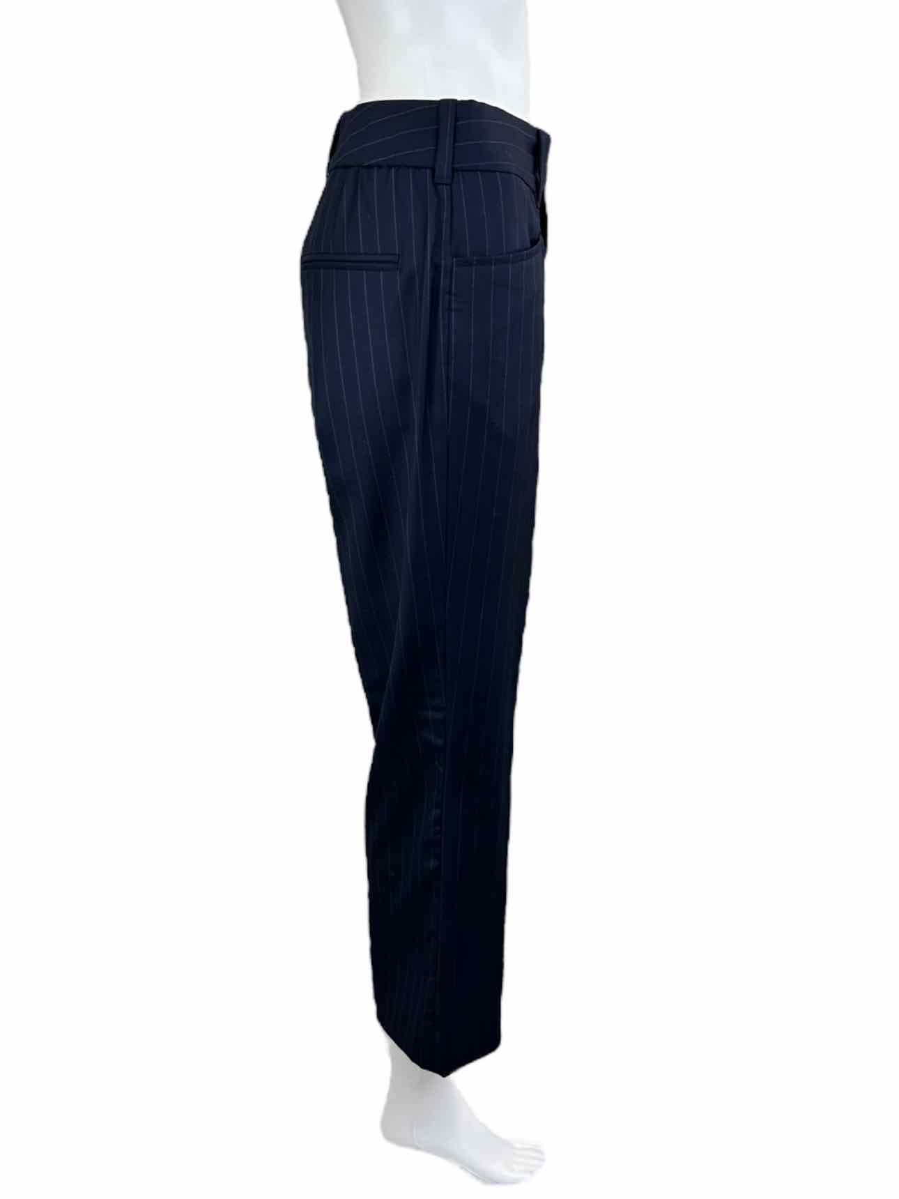 RE/DONE Navy Pinstripe Virgin Wool Trouser Size 28