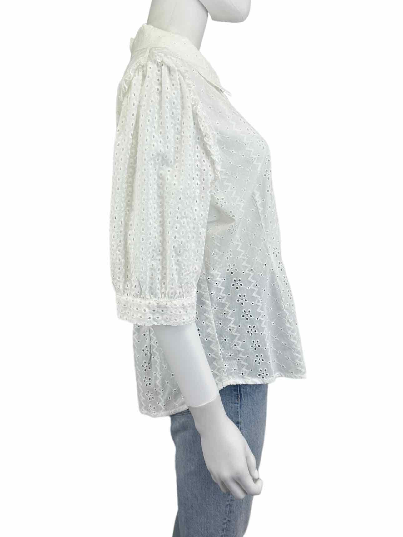 Splendid Size White Eyelet Button Down Size XL