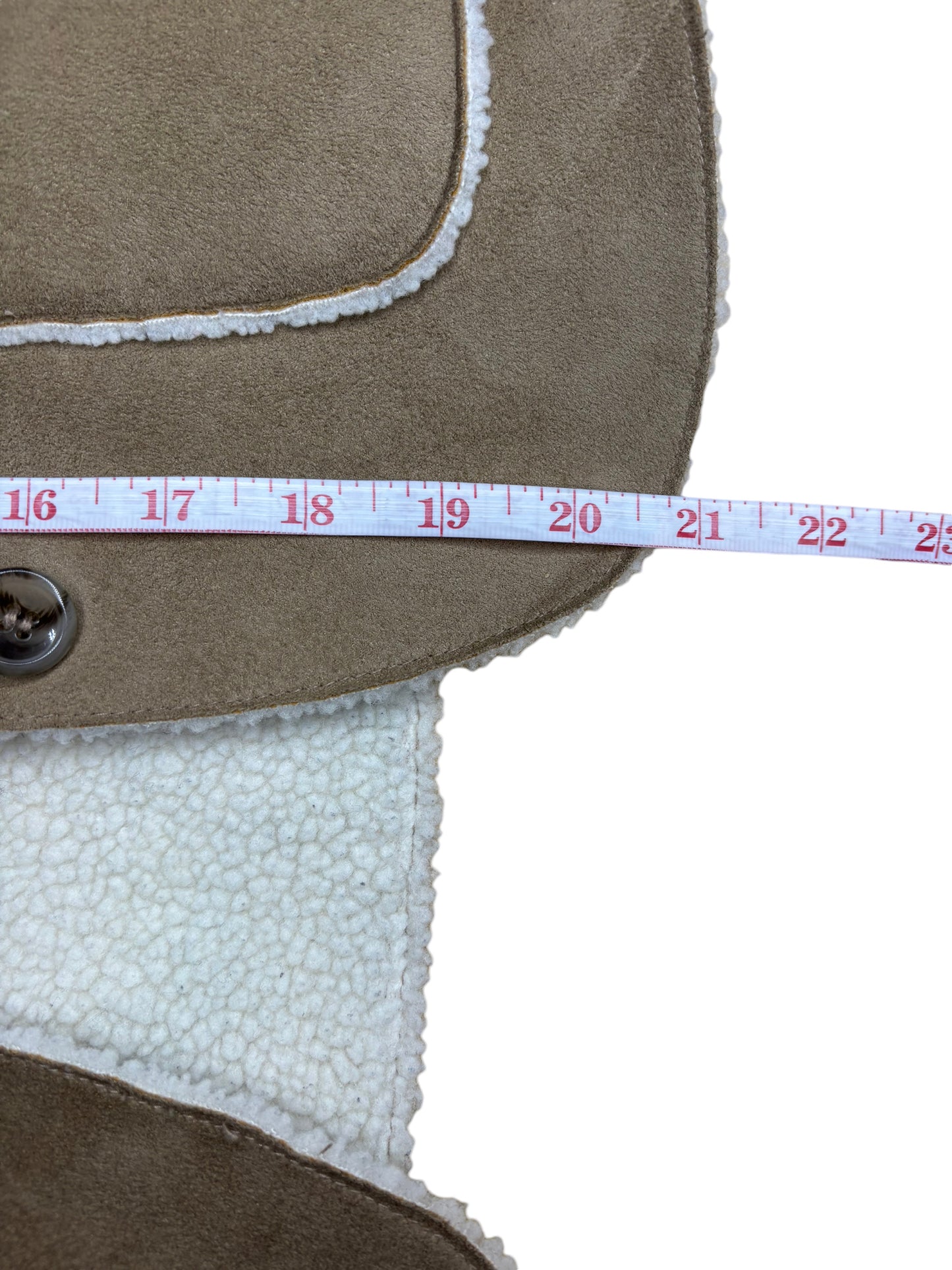 JONES NEW YORK Tan Vegan Suede Jacket Size M
