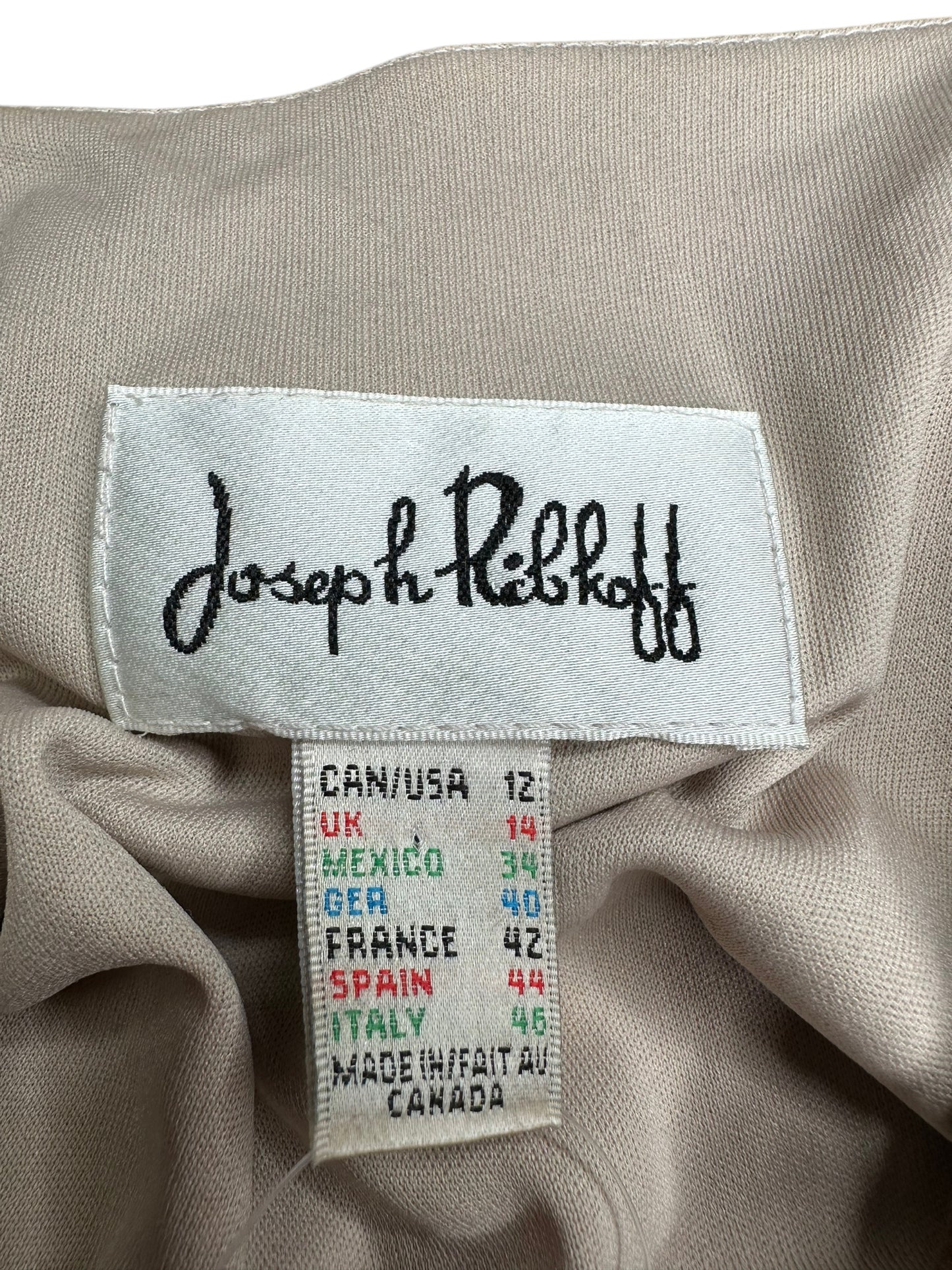 Joseph Ribkoff Colorful Circle Pattern Midi Dress Size 12