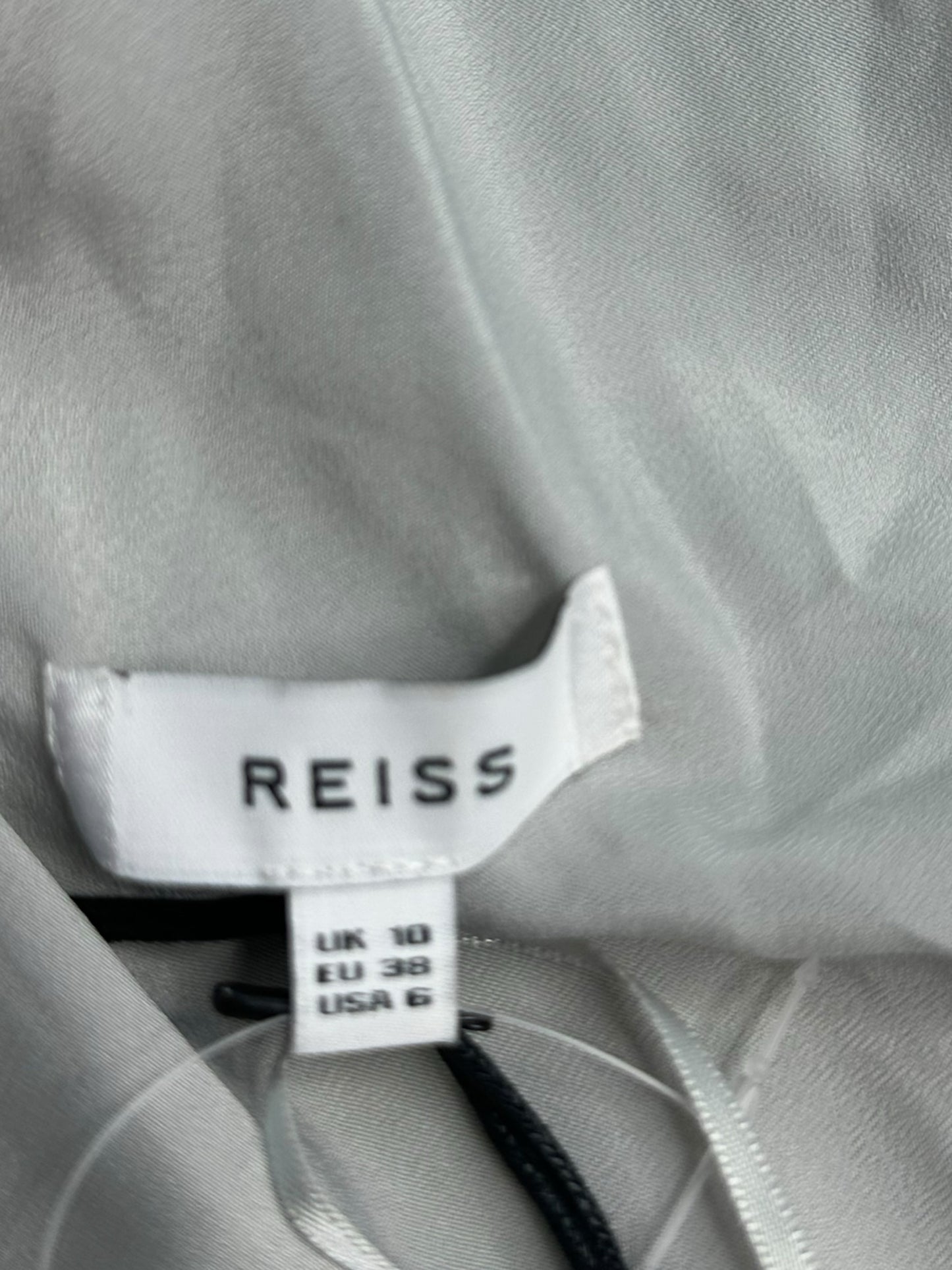 NWT Reiss Silver Halter Blouse Size 6 B
