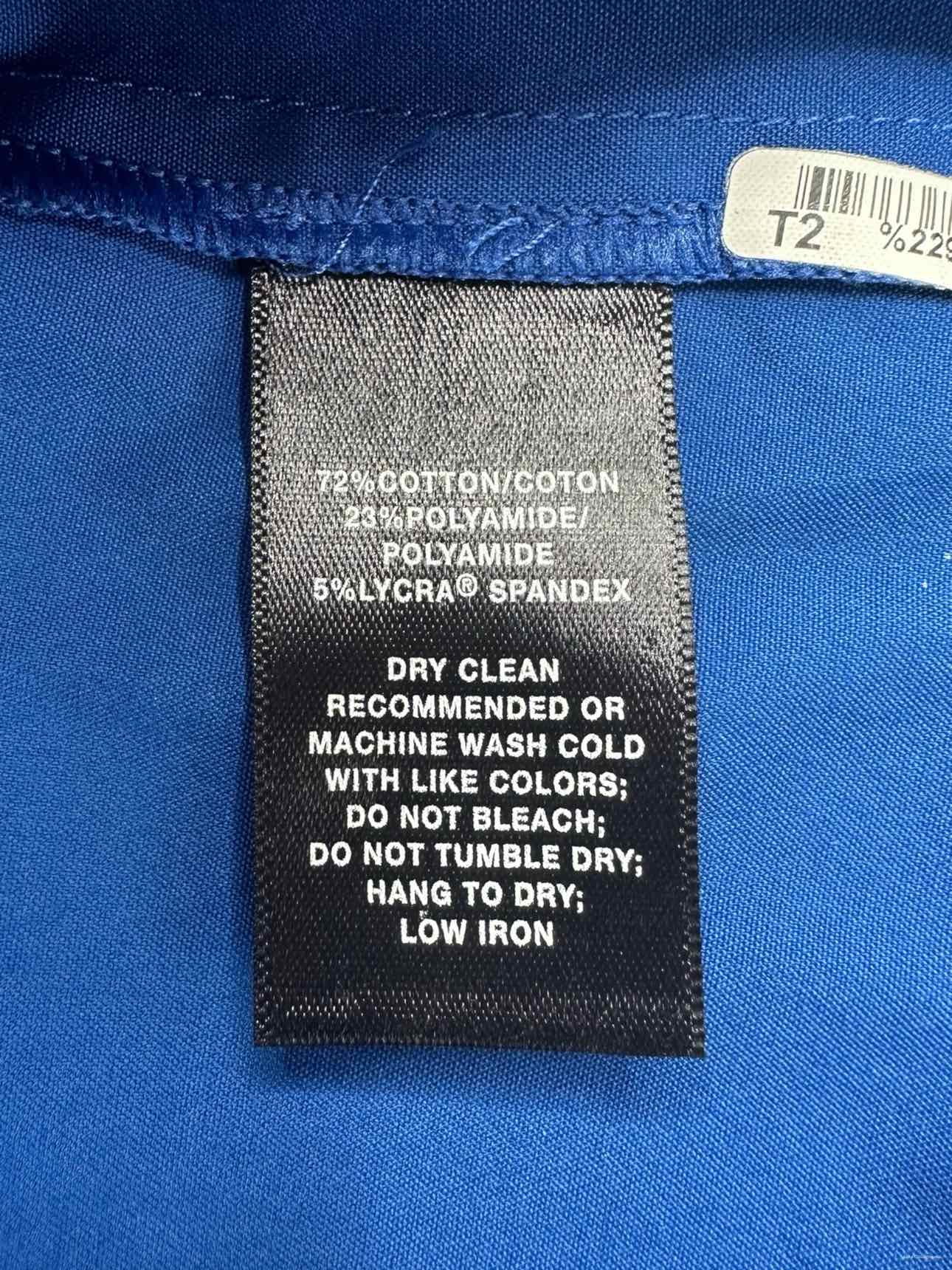 LAFAYETTE 148 NEW YORK Blue Split Neck Top Size S