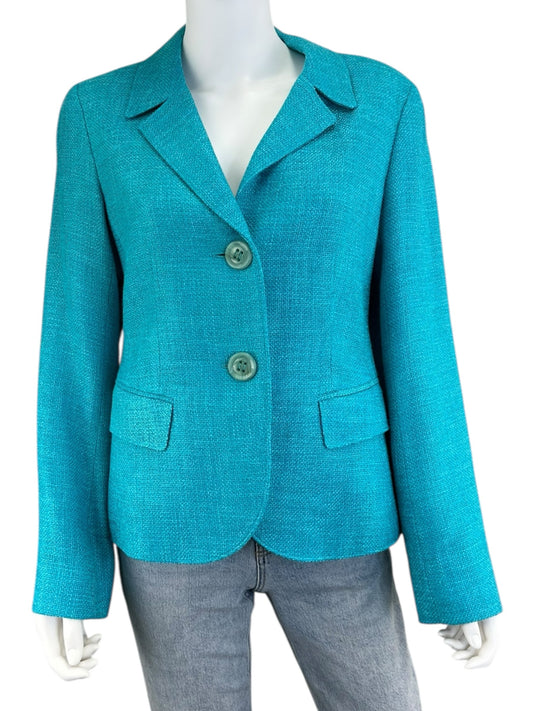 LAFAYETTE 148 NEW YORK Aqua Blazer Size 6
