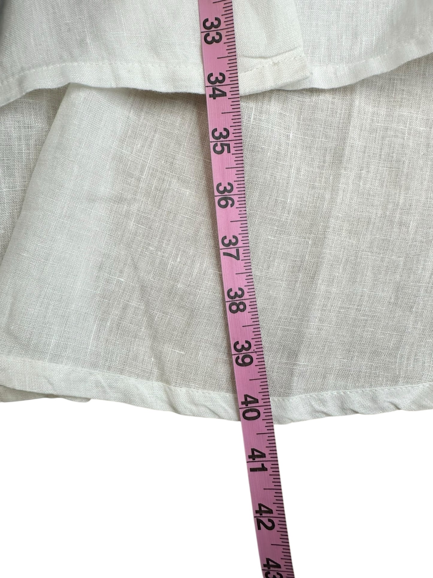Bryn Walker NWT White 100% Linen CINZIA Skirt Size XXL