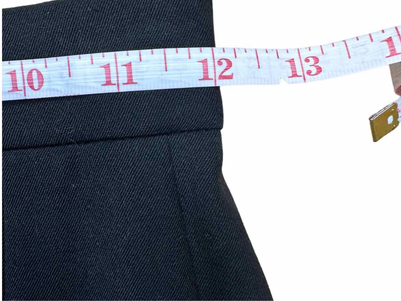 ESCADA Black 100% Virgin Wool Midi Skirt Size 34