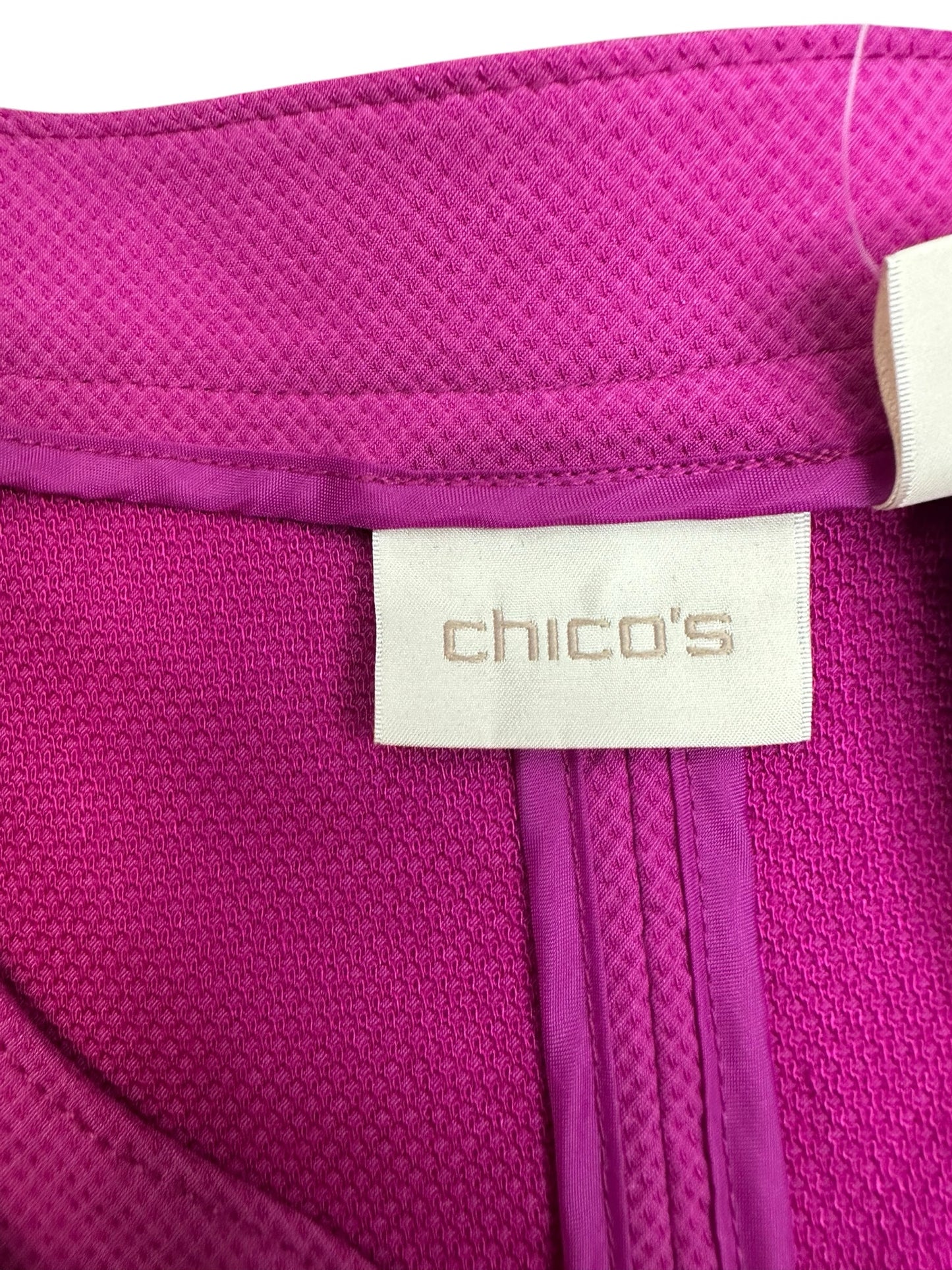 chicos Magenta Jacket Size XL