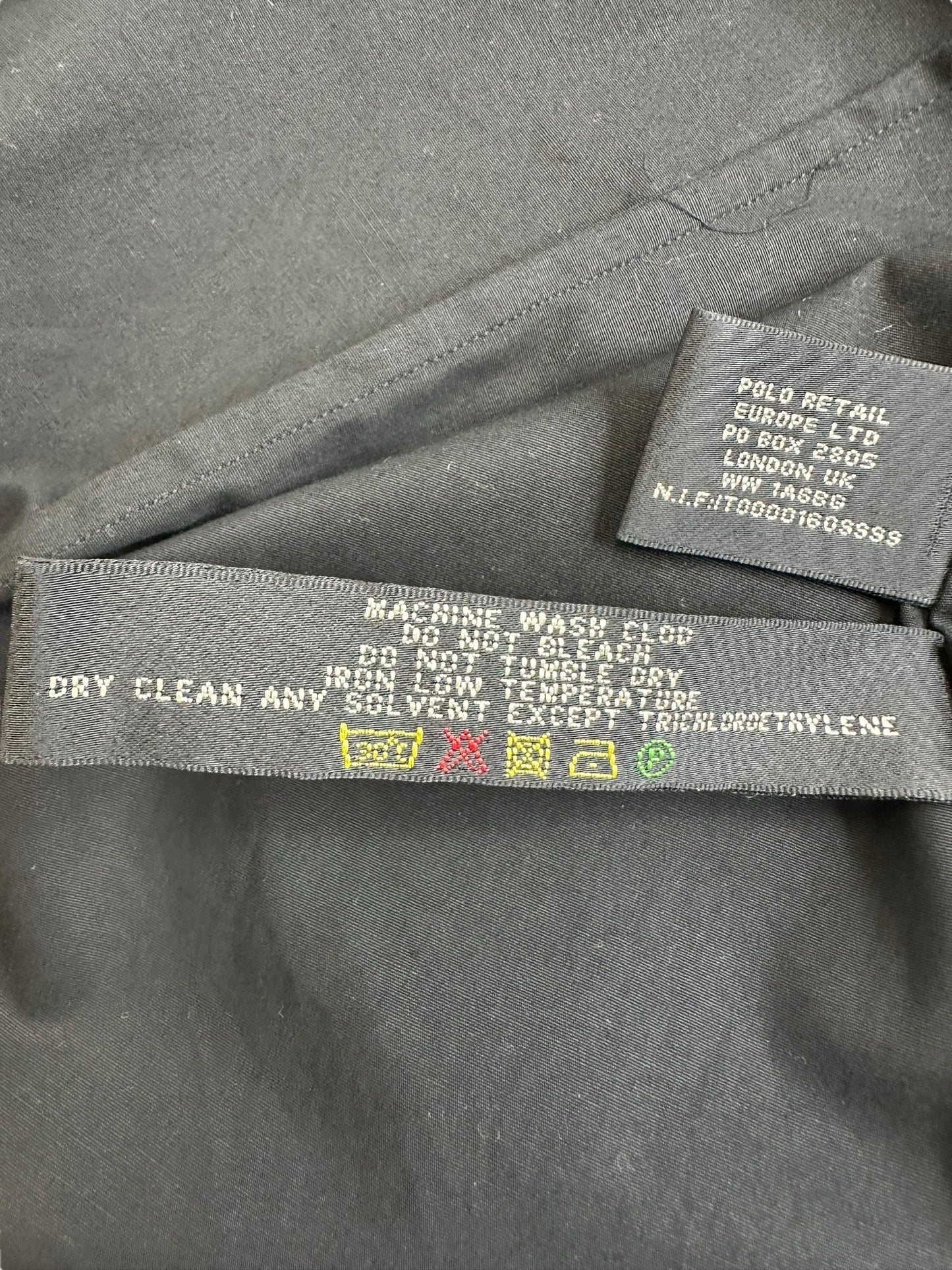 Ralph Lauren Black Button down Size M