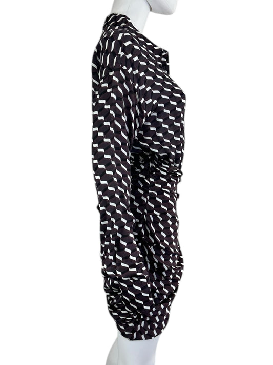 L'Academie Purple Geo Print Mini Dress Size S