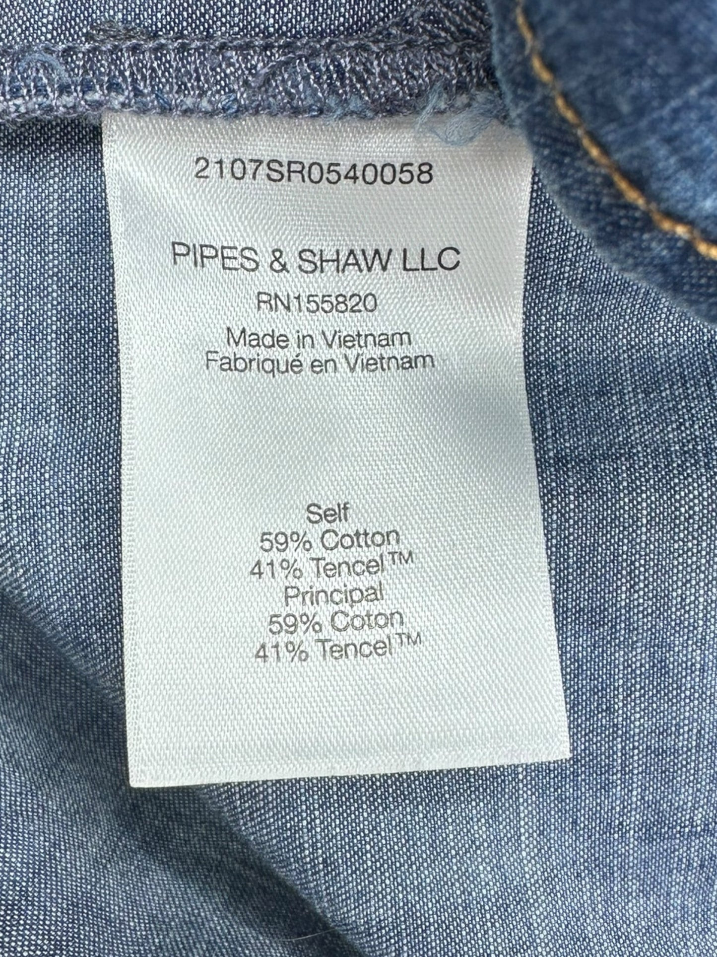 VERONICA BEARD Demin Blouse Size 2