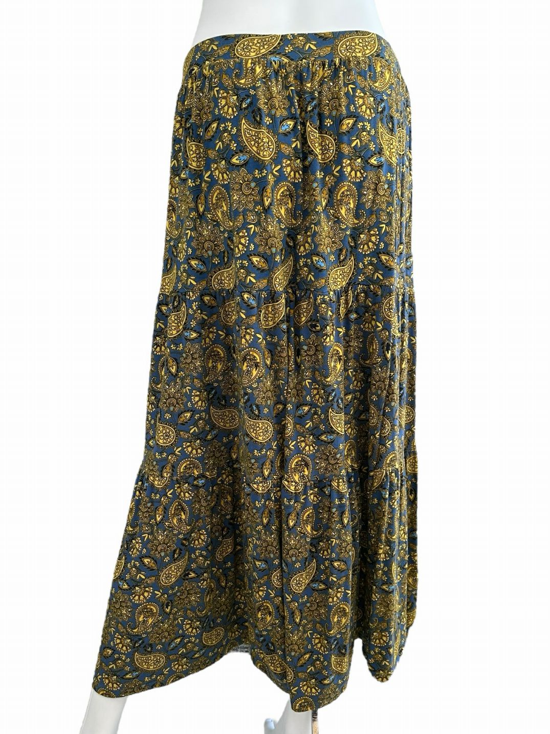 boden Blue Paisley Knot Detail Jersey Knit 2-piece Skirt Set Size 10