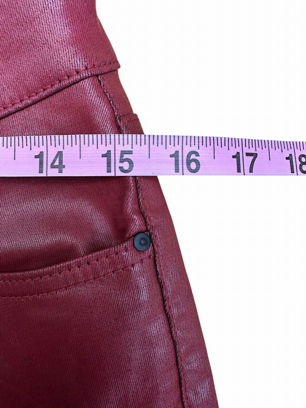 KUT from the Kloth NWT Burgundy Coated Kelsey Crop Boot Jeans Size 6