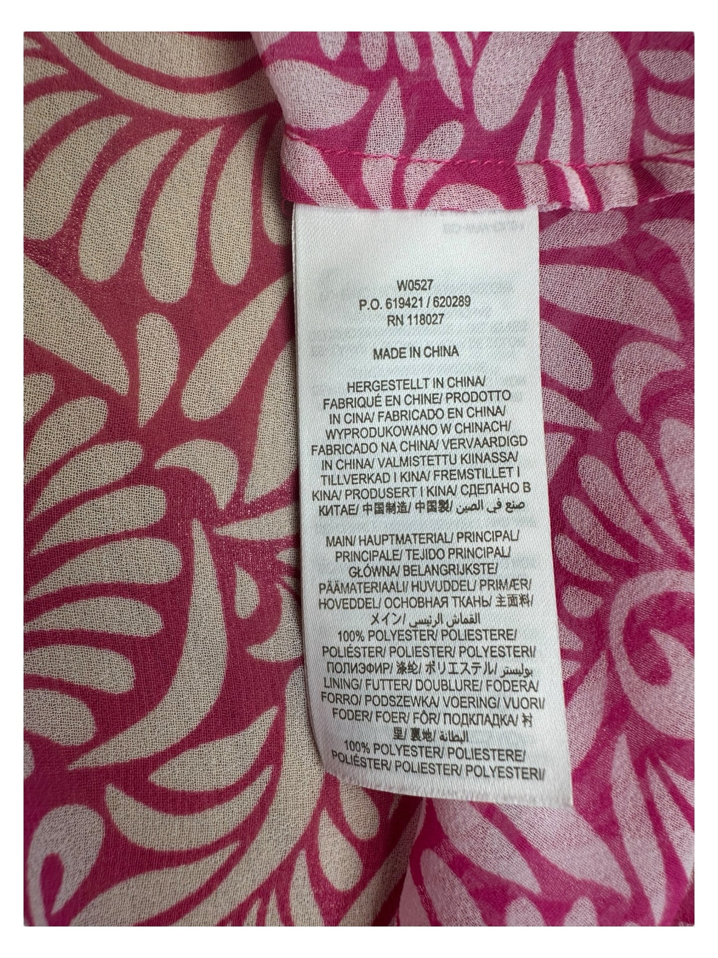 Boden Light Pink Paisley Blouse Size 2