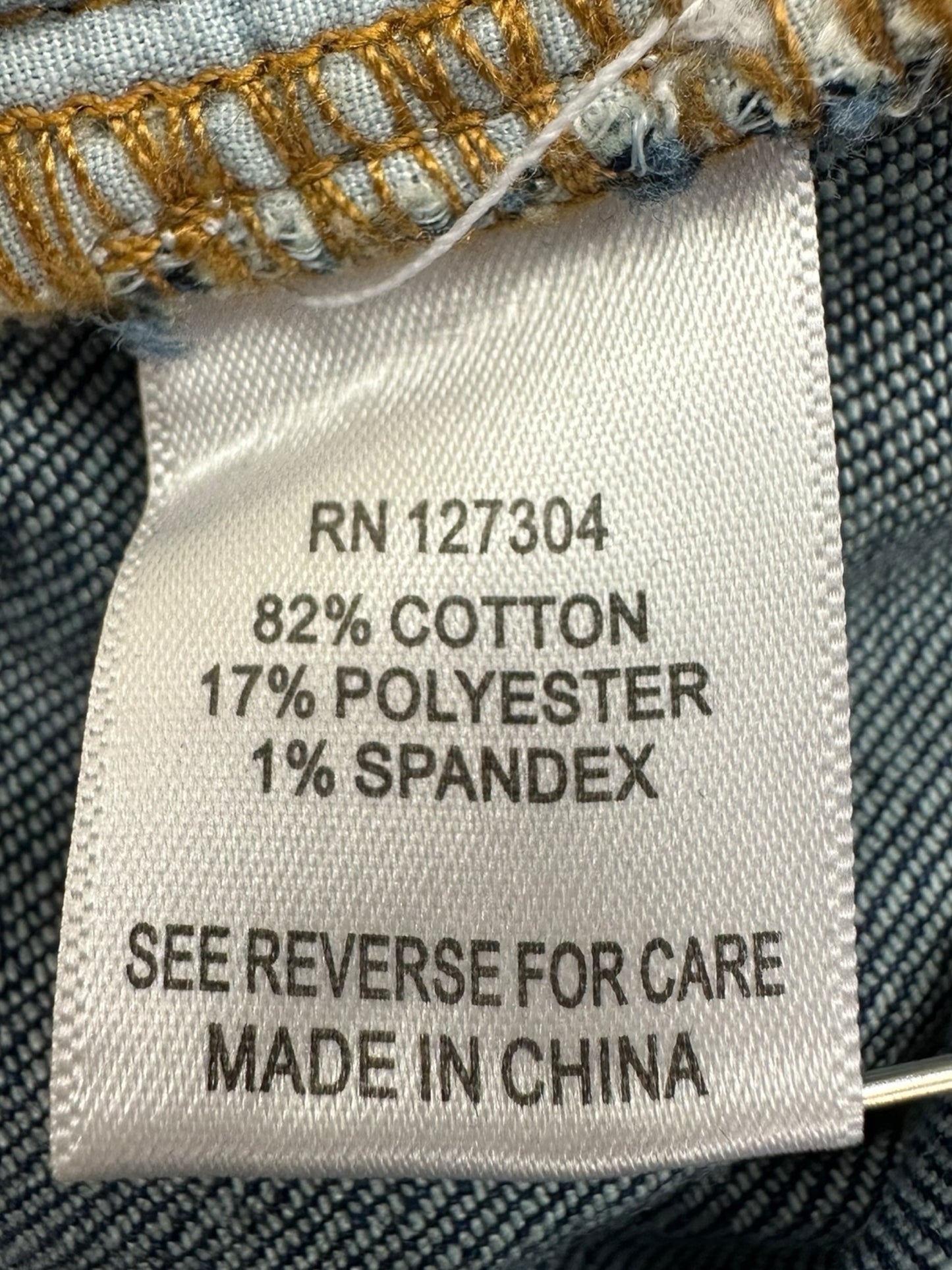 JOHN MARK Blue Embroidered Boyfriend Jeans Size 18W