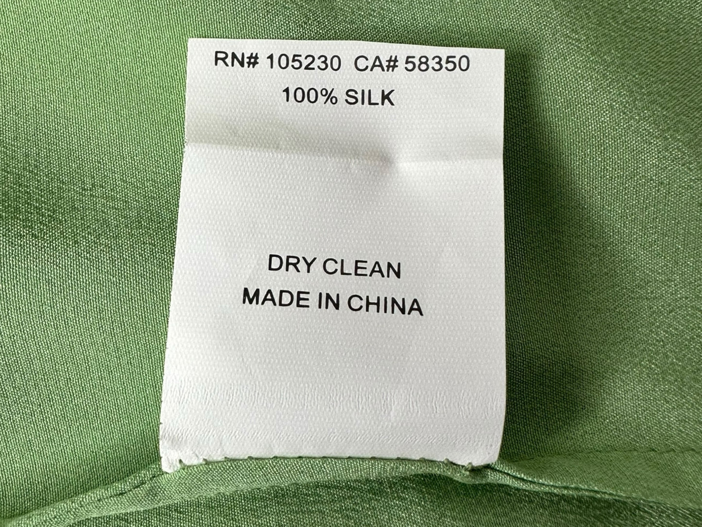 EQUIPMENT Green 100% Silk Button-Down Shirt Size S