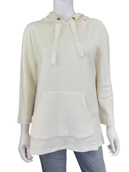 LILLA P Ivory Kangaroo Pocket Hoodie Size S