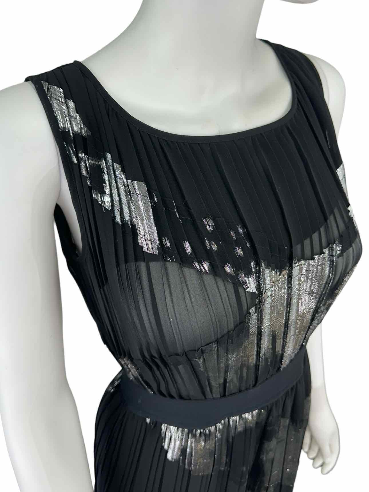 BCBGMAXAZRIA NWT Black ZARIAH Cocktail Midi Dress Size XXS