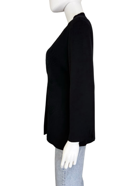 MISOOK Black Knit Dress Jacket Size S