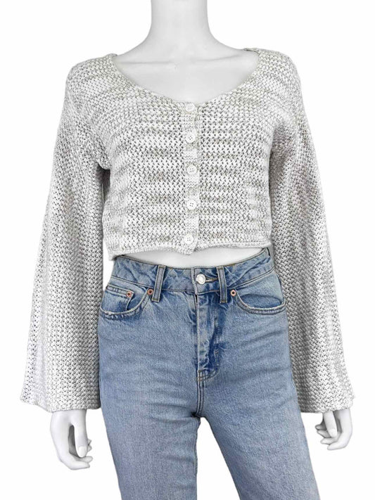 Callahan 100% Cotton Bell Sleeve Cardigan Size S