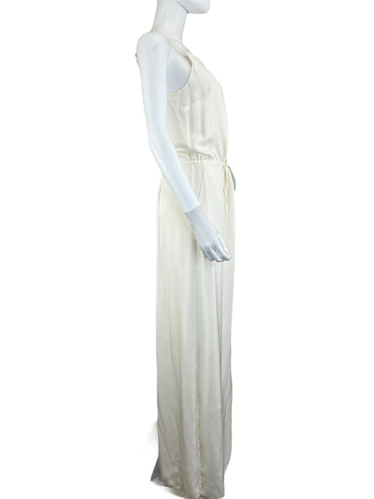 Theory Cream 100% Silk Maxi Dress Size S