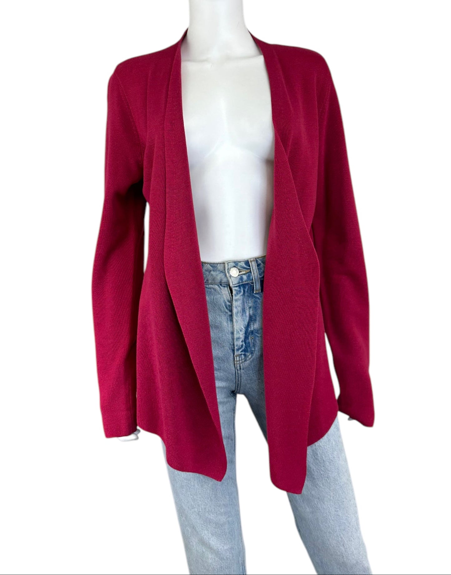 EILEEN FISHER Pink Silk Blend Cardigan Size S
