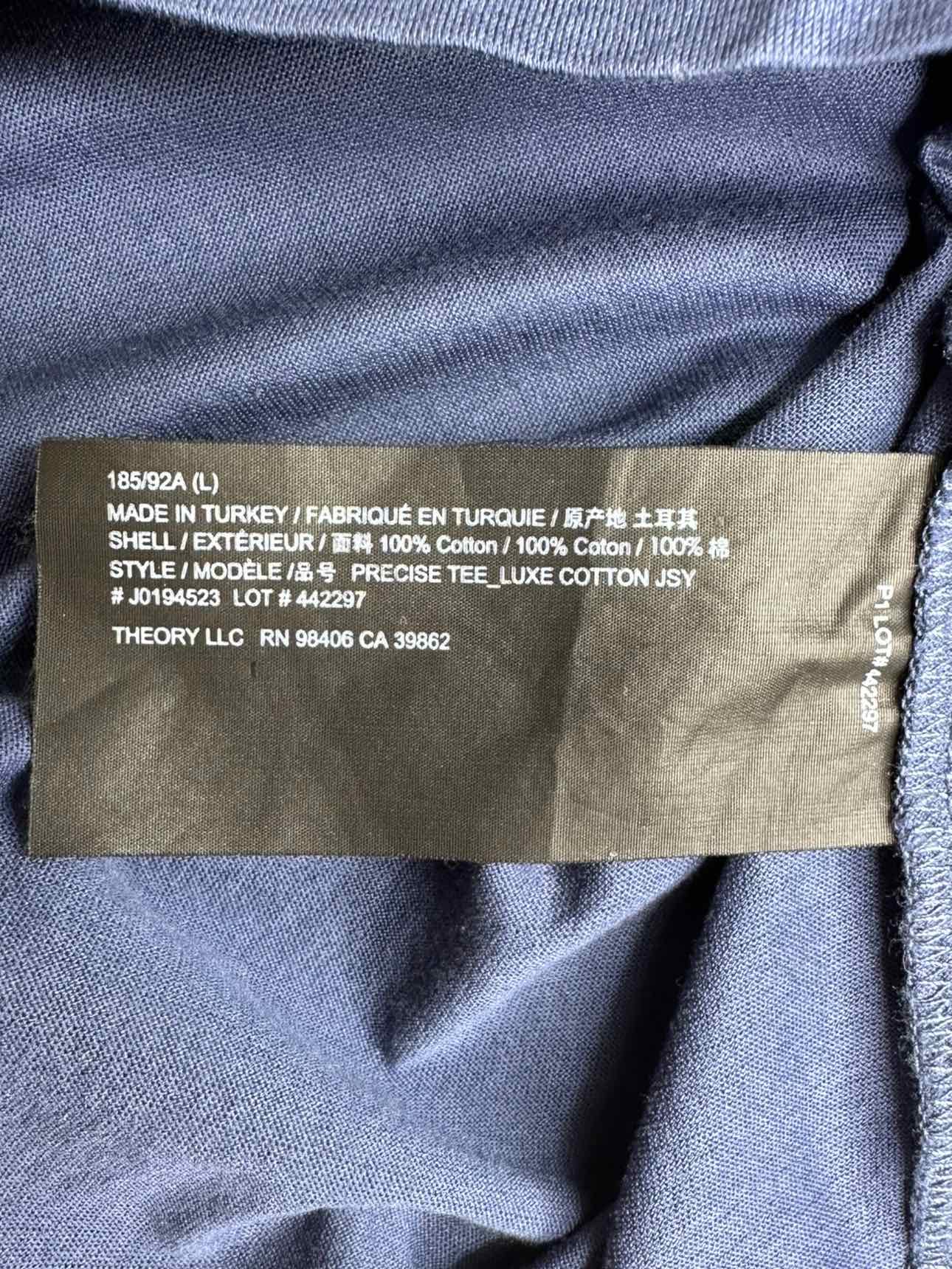 Theory Blue Crewneck Top Size L