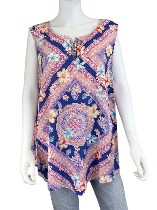 J. Jill NWT Floral Paisley Print Shell Size 3X