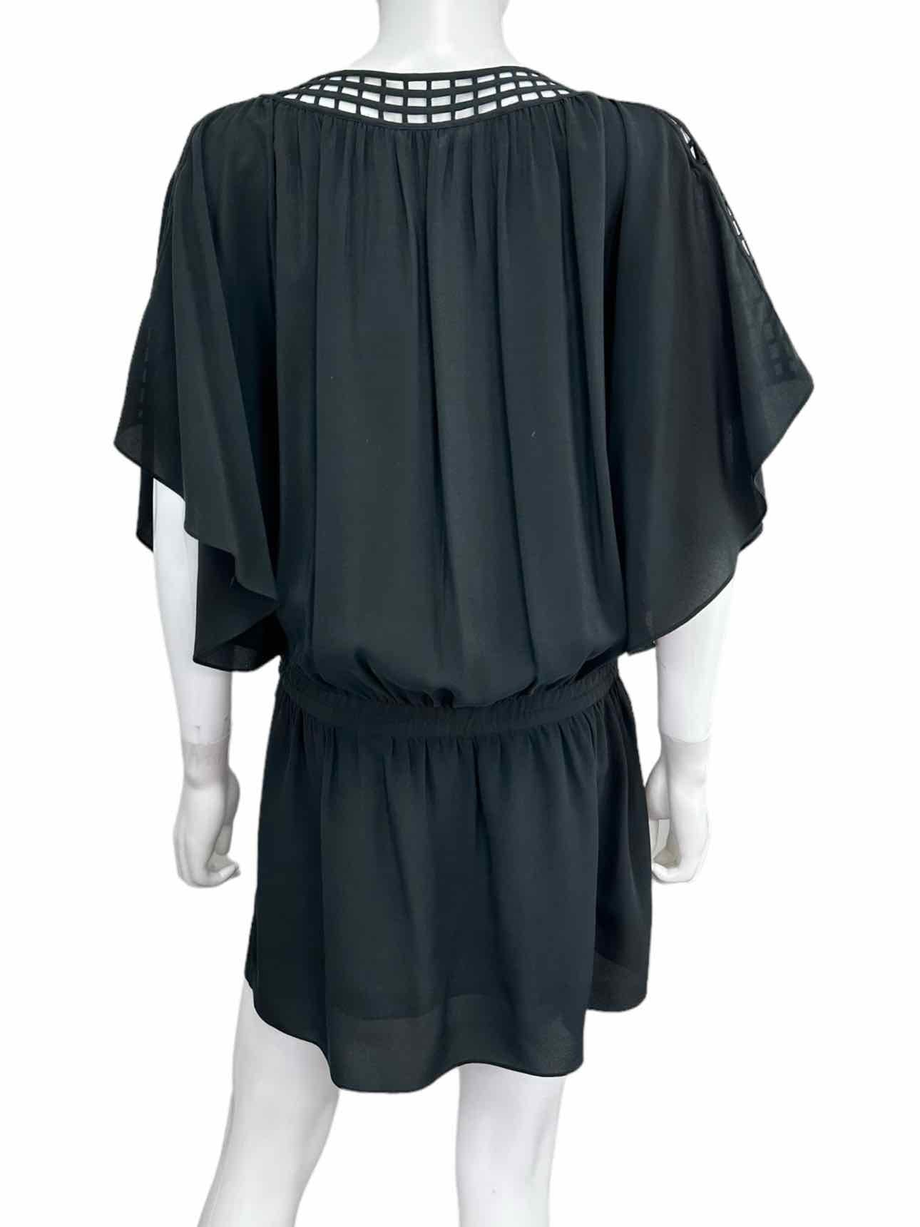 LEIFSDOTTIR Black 100% Silk Mini Dress Size 2