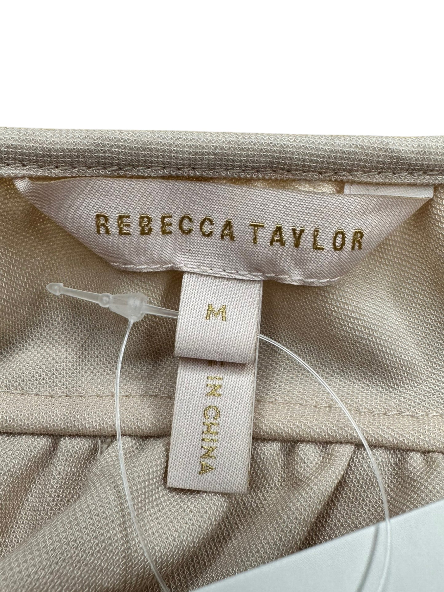 REBECCA TAYLOR Cream Tiered Blouse Size M
