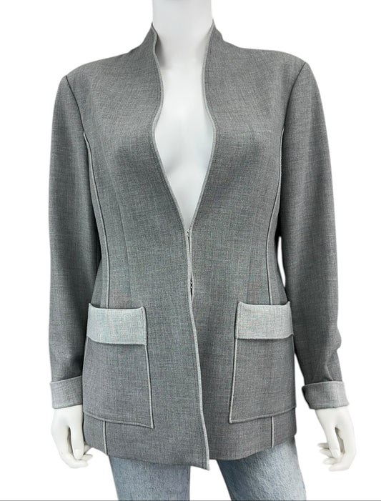 Iris Setlakwe Gray Dres Jacket Size 14