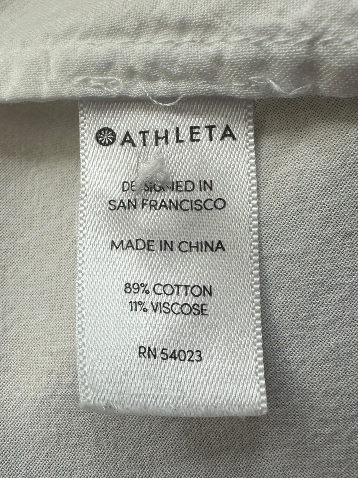 ATHLETA White Button Down Size XS