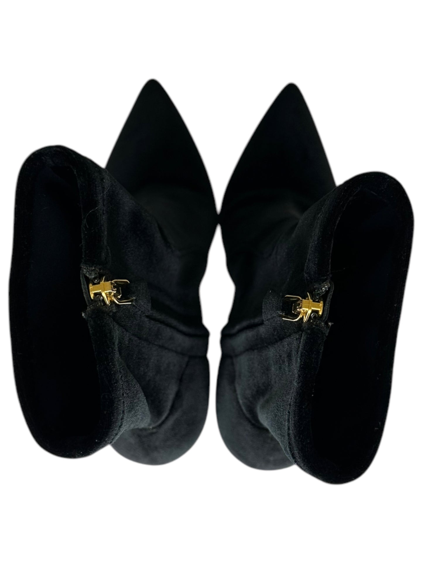 PRADA Black Velvet Bootie Size 37.5