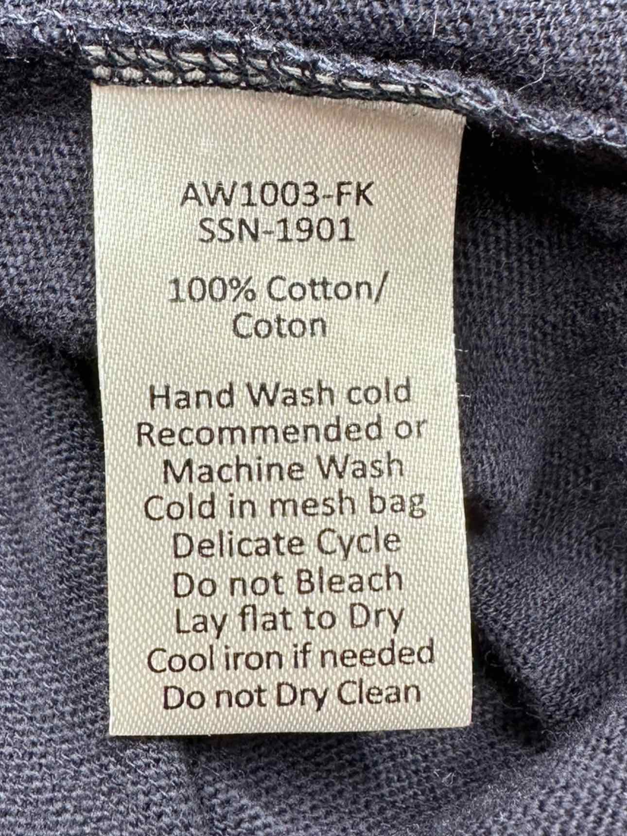 ATM NWT Navy 100% Cotton Knit Top Size S