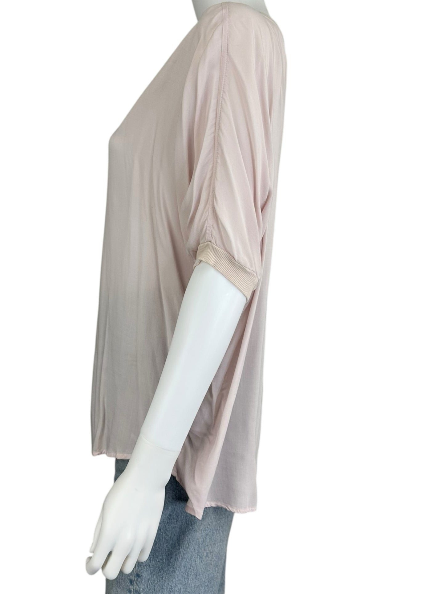 velvet BY GRAHAM & SPENCER Pink Oversized Top Size S