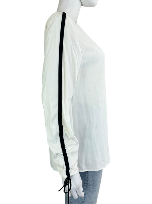 LAFAYETTE 148 NEW YORK Ivory 100% Silk Blouse Size M