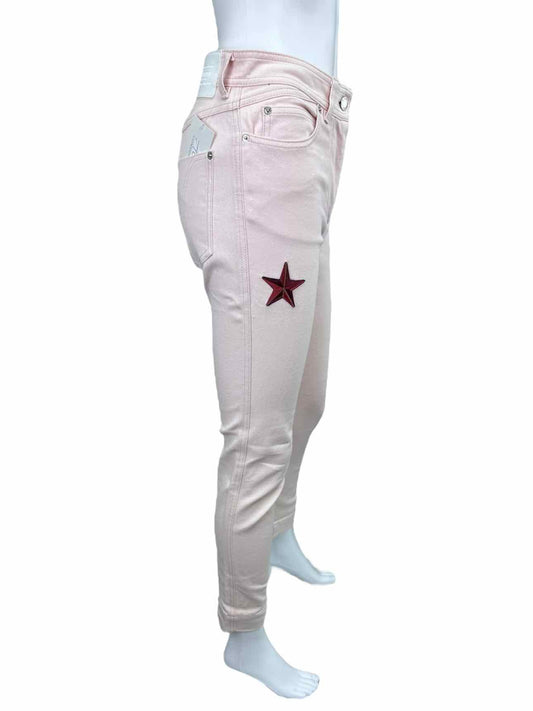 LOUIS VUITTON Pastel Pink Patchwork Jeans Size 34