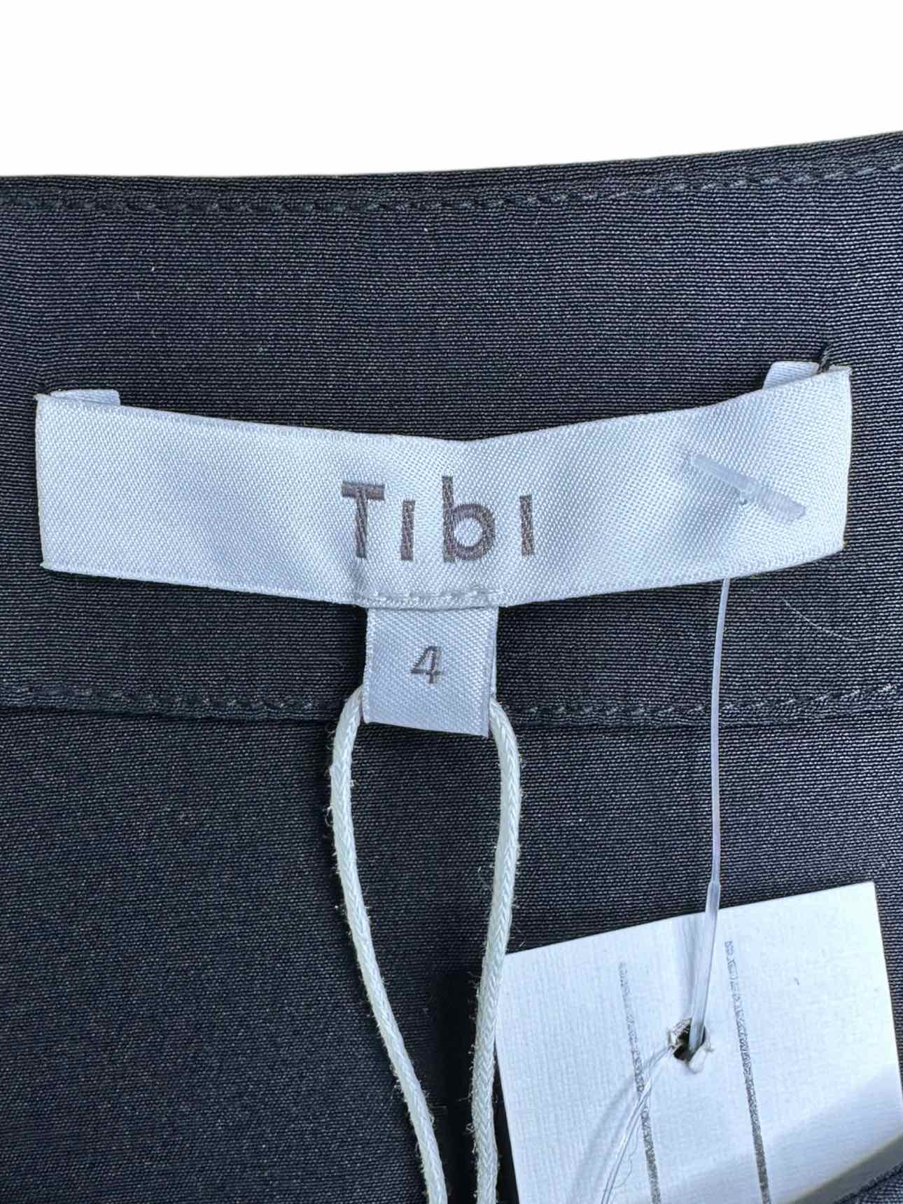 tibi Black 100% Silk Blouse Size 4