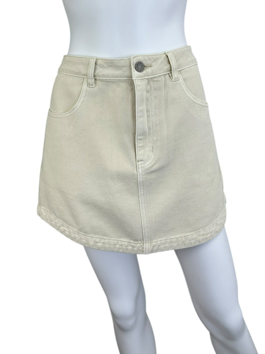 Saltwater Luxe NWT Elisia Cream Mini Skirt Size L