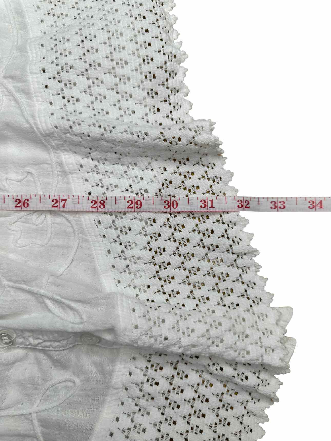 Gretty Zuegar 100% Cotton White Blouse Size L